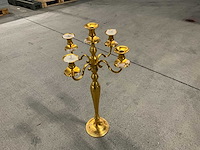 Metalen kandelaars (12x)