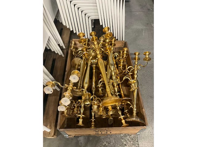 Metalen kandelaars (12x) - afbeelding 3 van  3