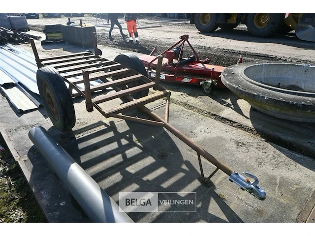 Metalen kar/aanhangwagen - afbeelding 1 van  6