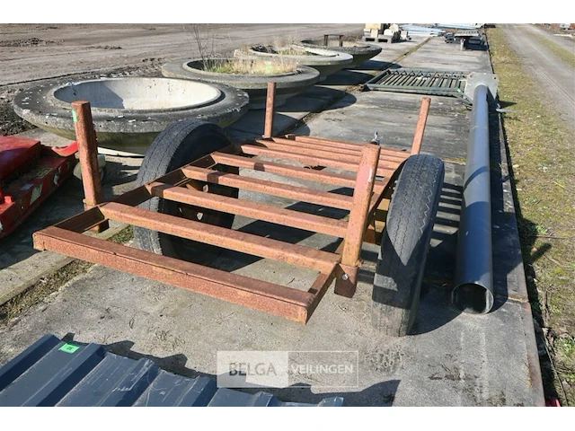 Metalen kar/aanhangwagen - afbeelding 3 van  6