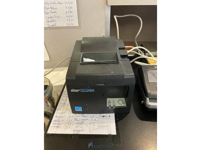 Metalen kassalade, ticketprinter en biljettenscanner - afbeelding 3 van  6