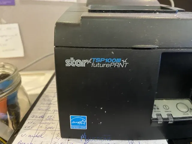 Metalen kassalade, ticketprinter en biljettenscanner - afbeelding 4 van  6