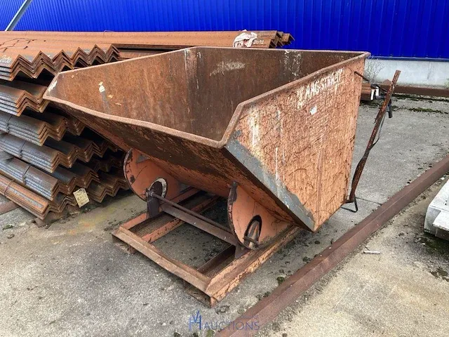 Metalen kip-container - afbeelding 2 van  2