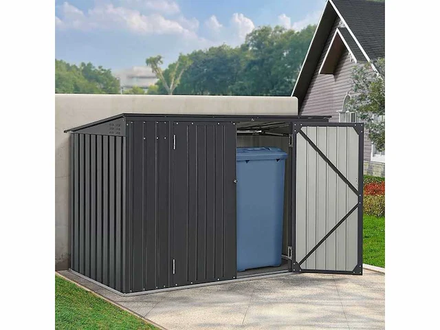 Metalen kistbekleding met grote deuren 1,9 m² - afbeelding 1 van  7