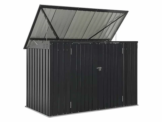 Metalen kistbekleding met grote deuren 1,9 m² - afbeelding 2 van  7