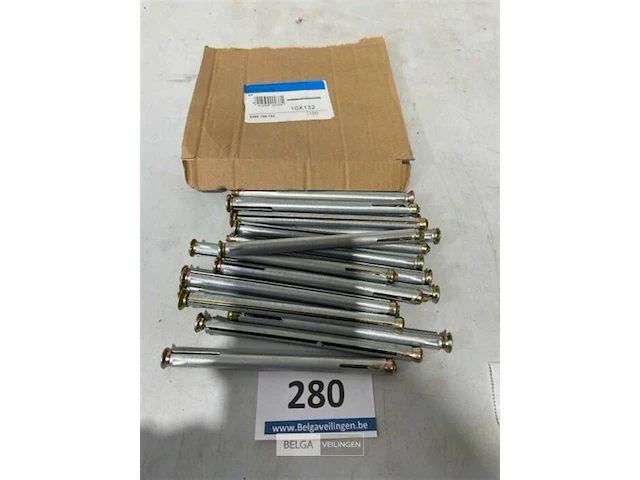 Metalen kozijnplug 10 x 132 100 stuks - afbeelding 1 van  3