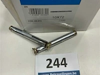 Metalen kozijnplug 10x72 100 stuks - afbeelding 3 van  3