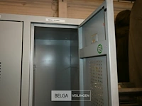 Metalen lockerkast voor 2 personen - afbeelding 3 van  4
