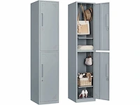 Metalen lockers metalen locker garderobe met sleutel - afbeelding 1 van  9