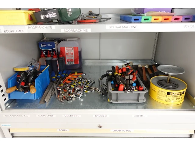 Metalen materiaalkast + inhoud - afbeelding 7 van  12