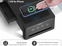 Metalen monitorstandaard3in1 zwart - afbeelding 2 van  4