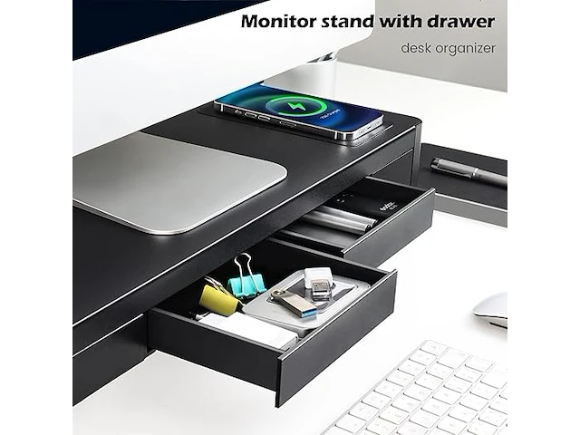 Metalen monitorstandaard3in1 zwart - afbeelding 3 van  4
