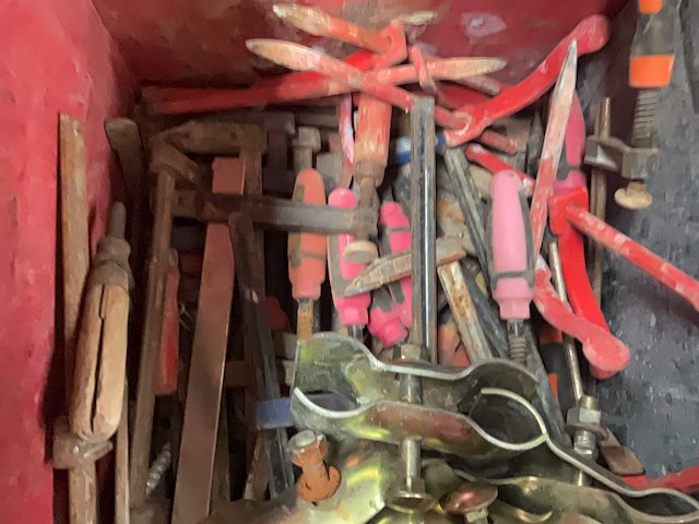 Metalen opbergkoffer met divers gereedschap - afbeelding 15 van  16