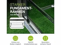 Metalen overkapping m 4m³ met schuin dak, schuifdeur - afbeelding 3 van  3