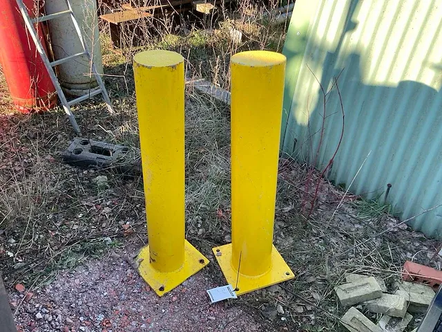 Metalen paal (2x) - afbeelding 1 van  2