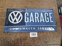 Metalen plaat vw garage - afbeelding 1 van  3