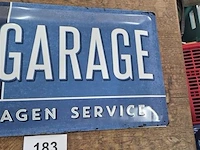 Metalen plaat vw garage - afbeelding 3 van  3