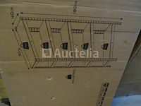 Metalen plank 180x90x40cm brasq - afbeelding 2 van  2