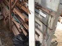 Metalen rek met divers ijzer ca. 1000 kg - afbeelding 7 van  10