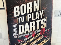 Metalen retrolook sierbord - afbeelding 1 van  1