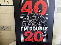 Metalen retrolook sierbord