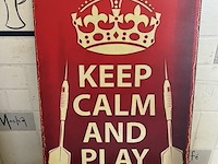 Metalen retrolook sierbord - afbeelding 1 van  1