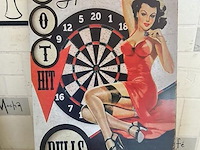 Metalen retrolook sierbord - afbeelding 1 van  1