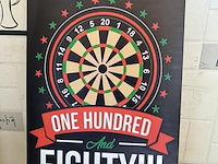 Metalen retrolook sierbord - afbeelding 1 van  1