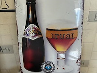 Metalen retrolook sierbord - afbeelding 1 van  1