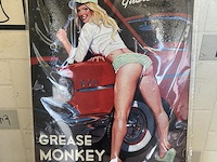 Metalen retrolook sierbord - afbeelding 1 van  1