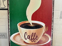 Metalen retrolook sierbord - afbeelding 1 van  1