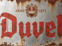 Metalen retrolook sierbord - afbeelding 1 van  1