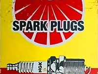 Metalen retrolook sierbord - afbeelding 1 van  1