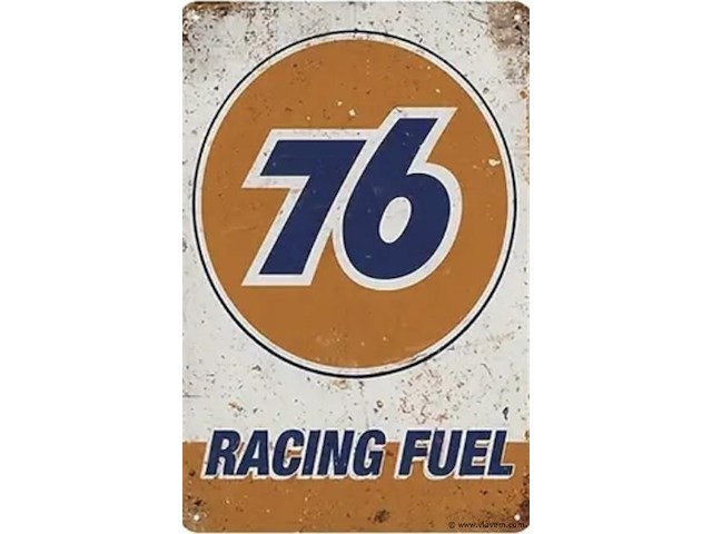 Metalen retrolook sierbord - afbeelding 1 van  1