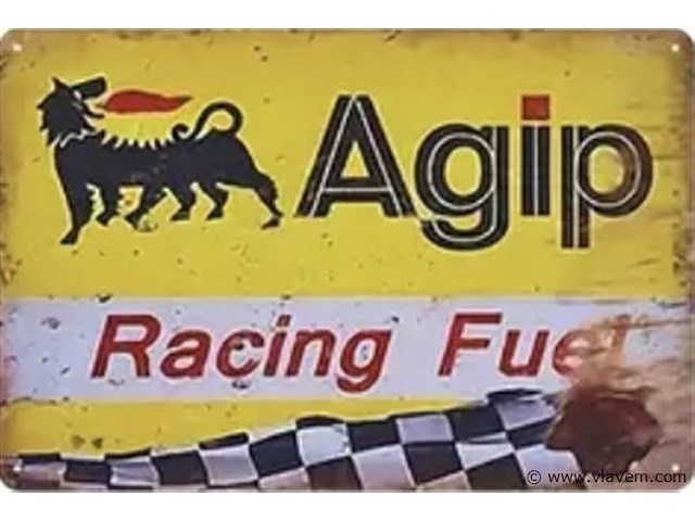 Metalen retrolook sierbord - afbeelding 1 van  1