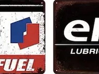 Metalen retrolook sierbord - afbeelding 1 van  1