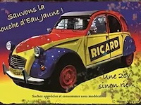 Metalen retrolook sierbord - afbeelding 1 van  1