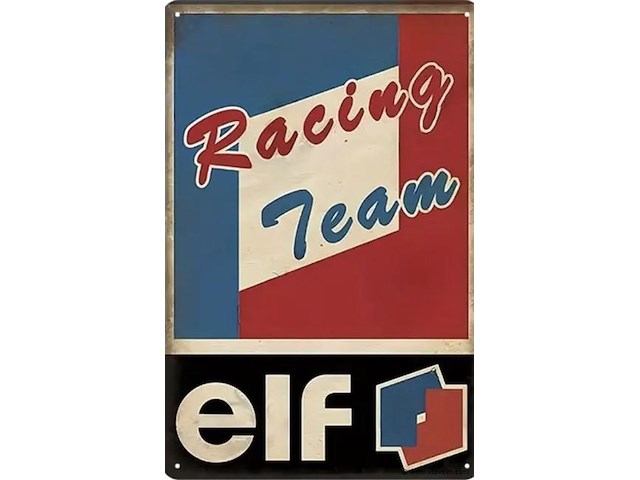 Metalen retrolook sierbord - afbeelding 1 van  1