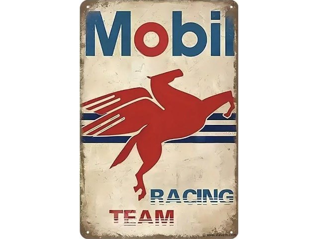 Metalen retrolook sierbord - afbeelding 1 van  1