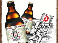 Metalen retrolook sierbord - afbeelding 1 van  1