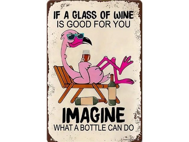 Metalen retrolook sierbord - afbeelding 1 van  1