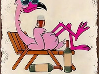 Metalen retrolook sierbord - afbeelding 1 van  1