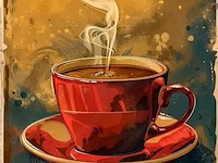 Metalen retrolook sierbord - afbeelding 1 van  1