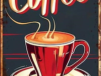 Metalen retrolook sierbord - afbeelding 1 van  1