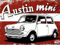 Metalen retrolook sierbord - afbeelding 1 van  1