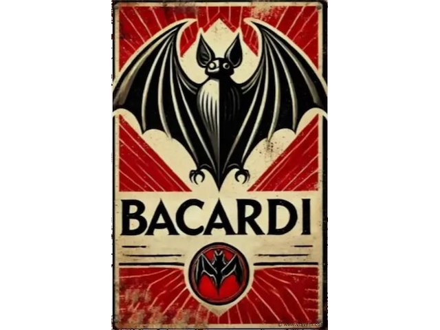 Metalen retrolook sierbord - afbeelding 1 van  1