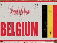 Metalen retrolook sierbord - afbeelding 1 van  1