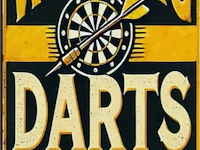 Metalen retrolook sierbord - afbeelding 1 van  1