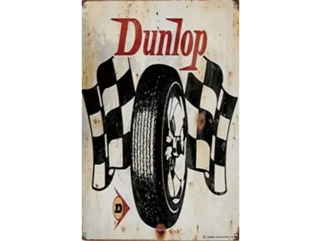 Metalen retrolook sierbord - afbeelding 1 van  1