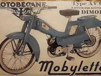 Metalen retrolook sierbord - afbeelding 1 van  1